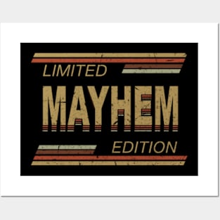 Limited Edition Mayhem Name Personalized Birthday Gifts Posters and Art